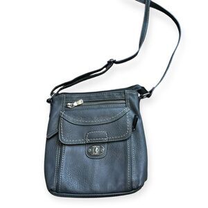 BOC Born Concept Women’s Black Faux Leather Medium Crossbody Shoulder Bag Purse